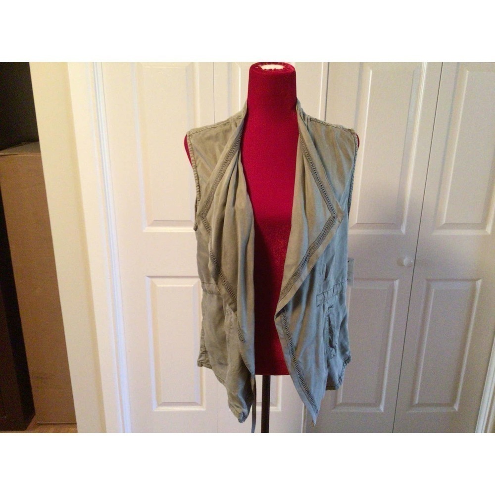 NWT Max Jeans green‎ Vest sz Large